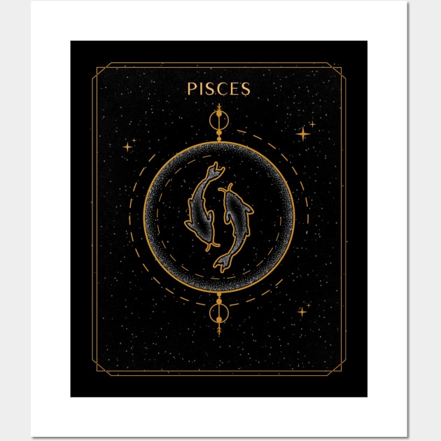 Pisces | Astrology Zodiac Sign Design Wall Art by The Witch's Life